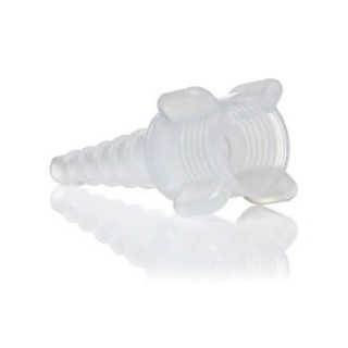 Adaptador transparente de pezón con rosca