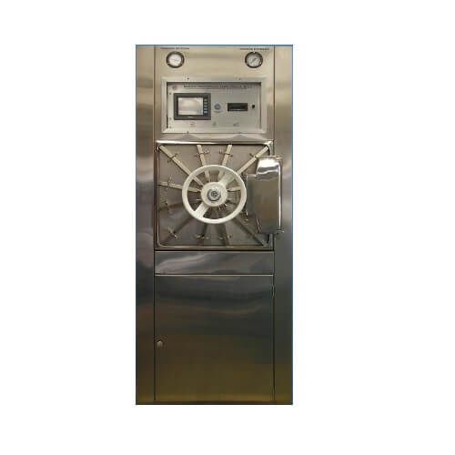 Esterilizador de vapor autogenerado para laboratorio 61x91x122 cm capacidad 677 lts