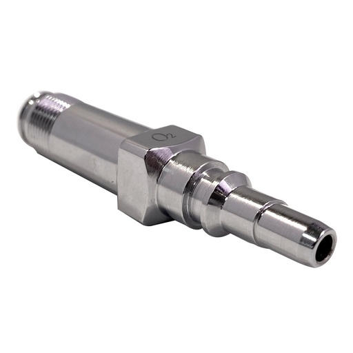 [502317] Conector enchufe rápido para Oxigeno de equipo doble 1/4 NPT